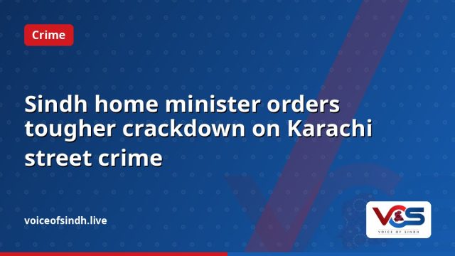 Sindh home minister orders tougher crackdown on Karachi street crime